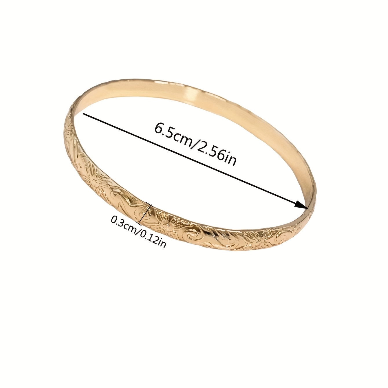 Women's Hawaiian Design Copper Bangle Bracelet, Tropical Gift
